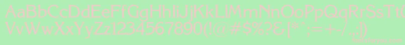 KorinnaSuRegular Font – Pink Fonts on Green Background