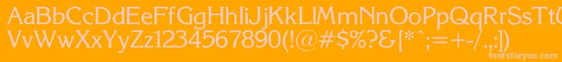 Подробнее о шрифте KorinnaSuRegular Шрифт KorinnaSuRegular – розовые шрифты на оранжевом фоне