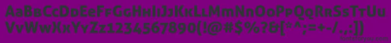 フォントAllerdisplayStdRg – 紫の背景に黒い文字