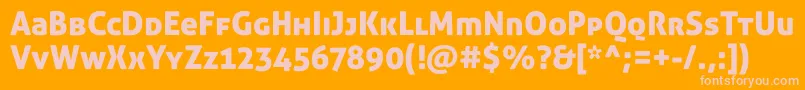 En savoir plus sur la police AllerdisplayStdRg Police AllerdisplayStdRg – polices roses sur fond orange