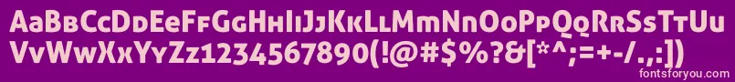 AllerdisplayStdRg Font – Pink Fonts on Purple Background
