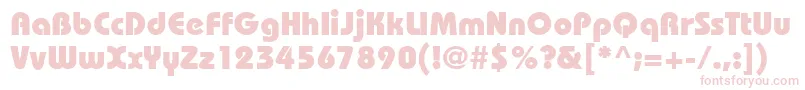 BaronblackdbBold Font – Pink Fonts on White Background