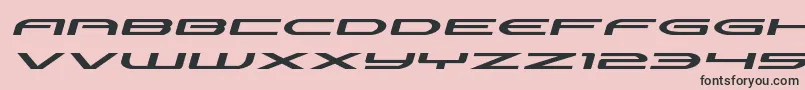 Antietamxtraexpandital Font – Black Fonts on Pink Background