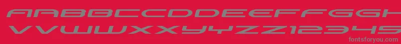 Antietamxtraexpandital Font – Gray Fonts on Red Background