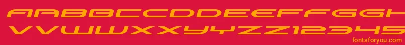 Шрифт Antietamxtraexpandital – оранжевые шрифты на красном фоне