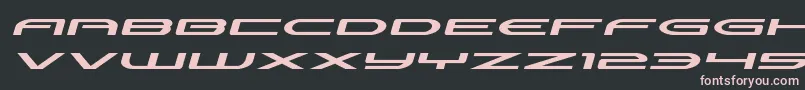 Antietamxtraexpandital Font – Pink Fonts on Black Background