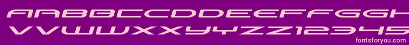 Antietamxtraexpandital Font – Pink Fonts on Purple Background