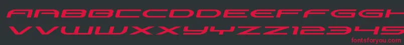 Antietamxtraexpandital Font – Red Fonts on Black Background