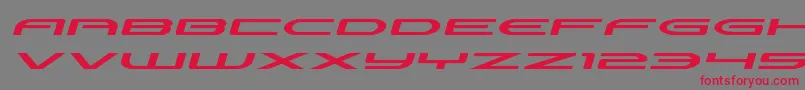 Antietamxtraexpandital Font – Red Fonts on Gray Background