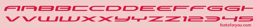 Antietamxtraexpandital Font – Red Fonts on Pink Background
