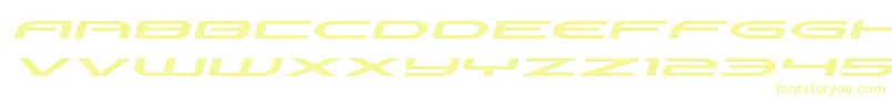 Antietamxtraexpandital Font – Yellow Fonts on White Background