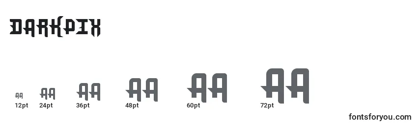 Darkpix Font Sizes