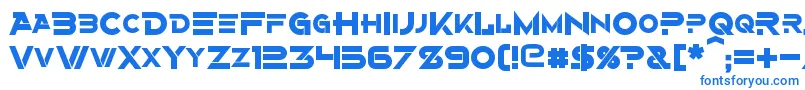 AlternityBold-Schriftart – Blaue Schriften