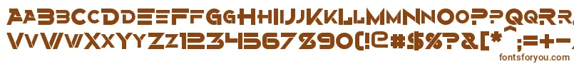 フォントAlternityBold – 茶色のフォント