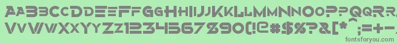 fuente AlternityBold – Fuentes Grises Sobre Fondo Verde