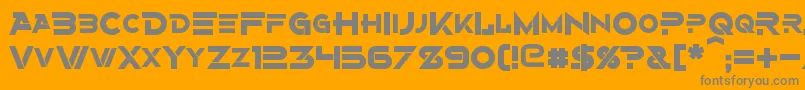 Шрифт AlternityBold – серые шрифты на оранжевом фоне