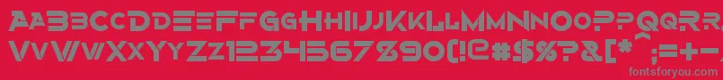 fuente AlternityBold – Fuentes Grises Sobre Fondo Rojo
