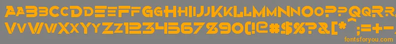 fuente AlternityBold – Fuentes Naranjas Sobre Fondo Gris