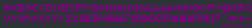AlternityBold-fontti – violetit fontit mustalla taustalla