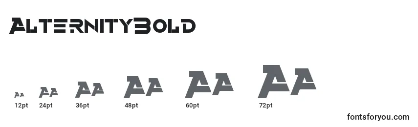 AlternityBold Font Sizes