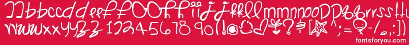 Kangaroosong Font – White Fonts on Red Background