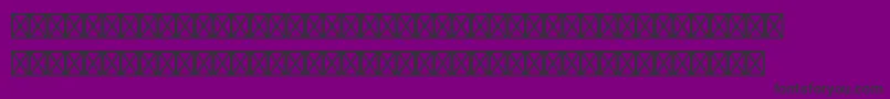 Borderpistd15159-fontti – mustat fontit violetilla taustalla