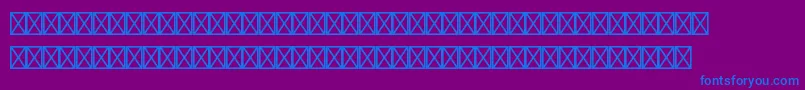Шрифт Borderpistd15159 – синие шрифты на фиолетовом фоне