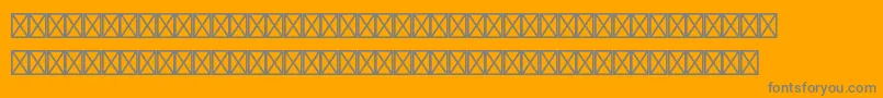Borderpistd15159-Schriftart – Graue Schriften auf orangefarbenem Hintergrund
