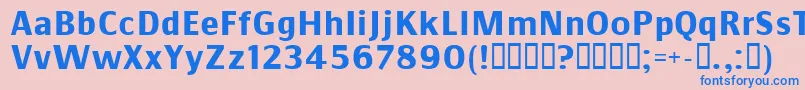 CommunistSansbold Font – Blue Fonts on Pink Background