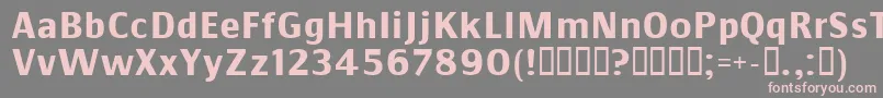 CommunistSansbold Font – Pink Fonts on Gray Background