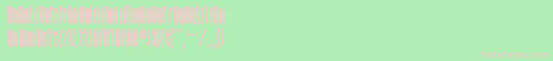 フォントHighrisebbReg – 緑の背景にピンクのフォント