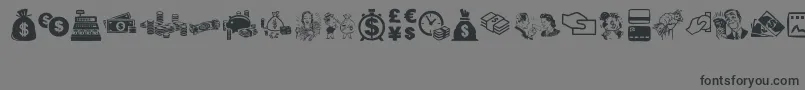 MoneyMoneyMoney Font – Black Fonts on Gray Background