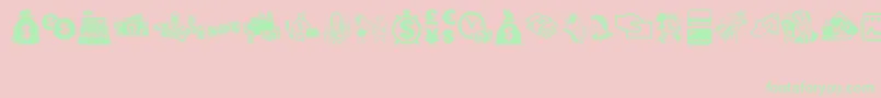 MoneyMoneyMoney Font – Green Fonts on Pink Background