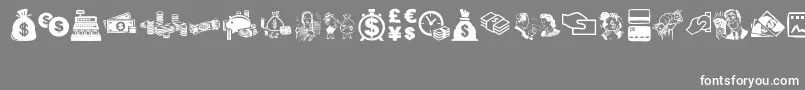 MoneyMoneyMoney Font – White Fonts on Gray Background