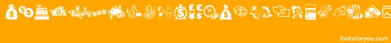 MoneyMoneyMoney Font – White Fonts on Orange Background