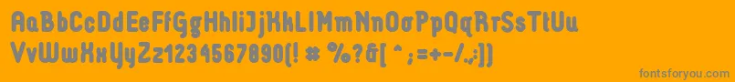 ArtillLucoSans923 Font – Gray Fonts on Orange Background