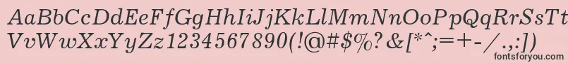 Journal1 Font – Black Fonts on Pink Background