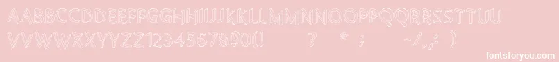 Letterblocks Font – White Fonts on Pink Background