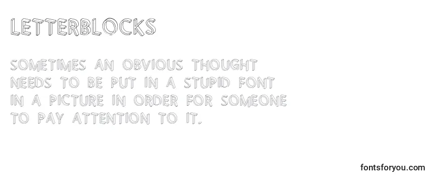 Review of the Letterblocks Font