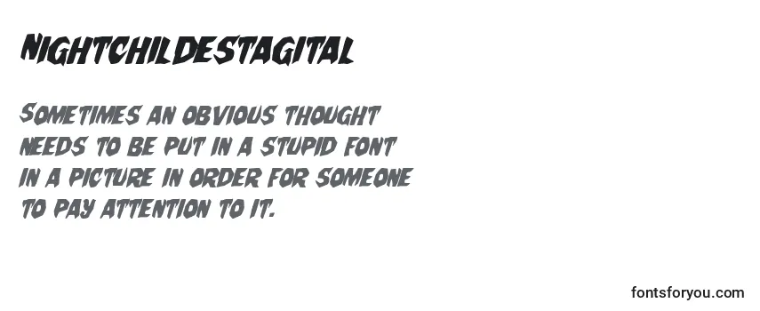 Nightchildestagital Font