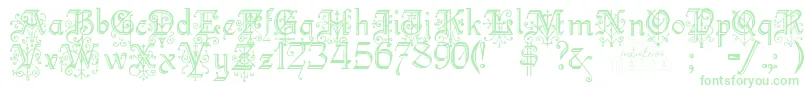 KellyanngothicRegular Font – Green Fonts on White Background