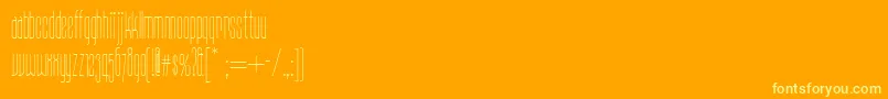 Daddy ffy Font – Yellow Fonts on Orange Background