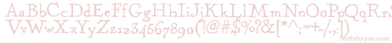 KentuckyFireplaceRegular Font – Pink Fonts on White Background