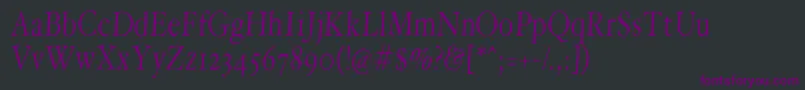 Hoffmanfl Font – Purple Fonts on Black Background