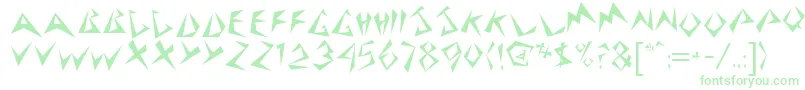 StingerRegular-Schriftart – Grüne Schriften