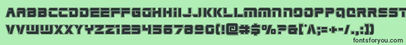 Edgeraceracad Font – Black Fonts on Green Background