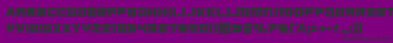 Edgeraceracad Font – Black Fonts on Purple Background