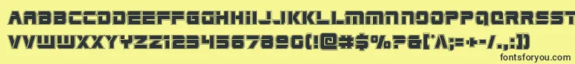 More about Edgeraceracad Font Edgeraceracad Font – Black Fonts on Yellow Background
