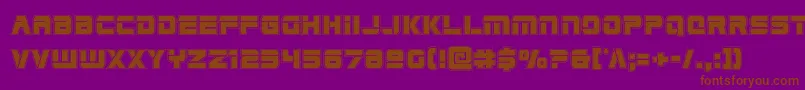 Edgeraceracad Font – Brown Fonts on Purple Background