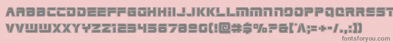 Edgeraceracad Font – Gray Fonts on Pink Background